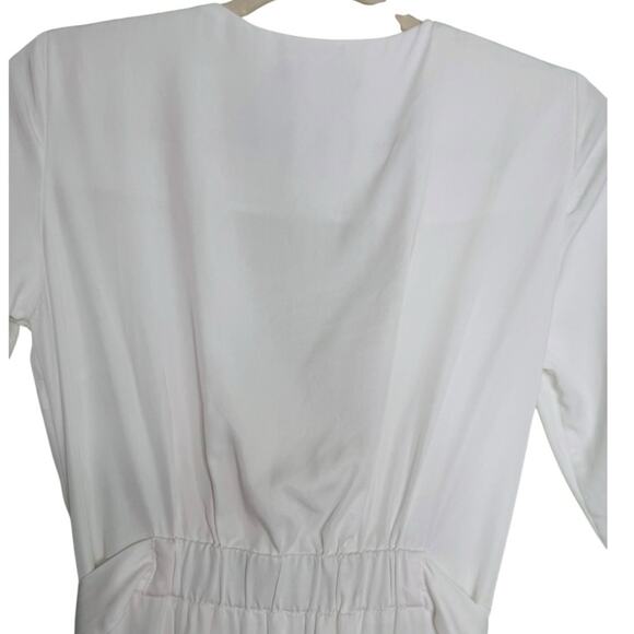 TRF Collection Zara White Long Dress With Buttons and Sash Size XS - Picture 8 of 9